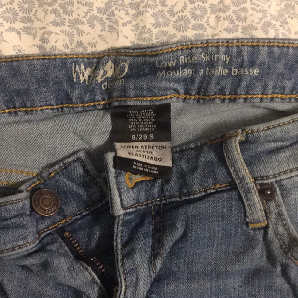 Mossimo skinny stretch jeans 8 short